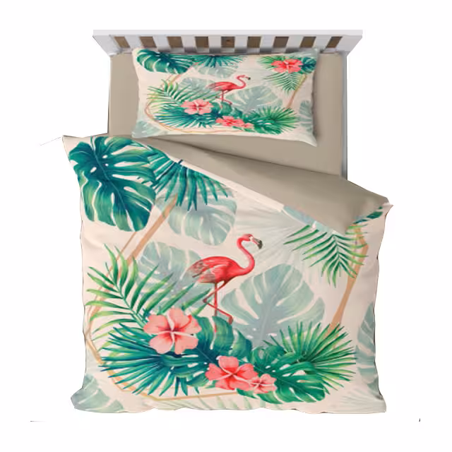 سرویس روتختی یک نفره کارینا مدل سه بعدی 6 تکه کد 1085