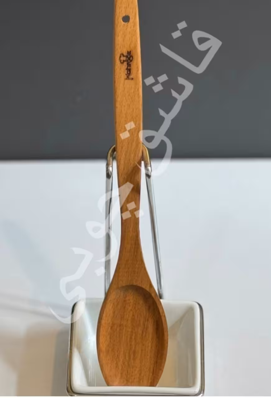 قاشق چوبی تخم مرغی راش