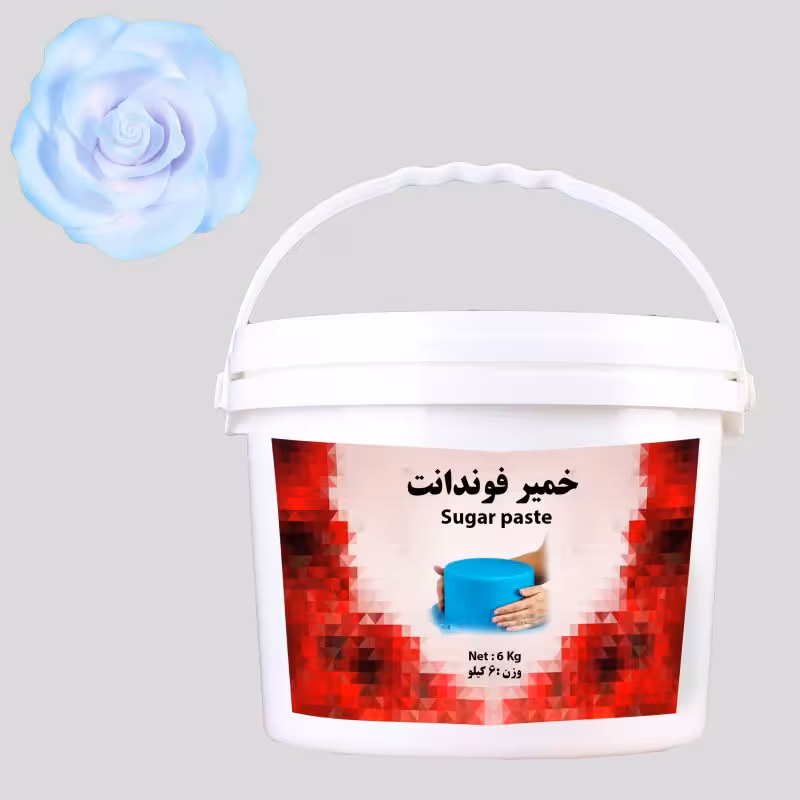 بودکور خمير فوندانت 6 کيلويي آبي روشن 260060