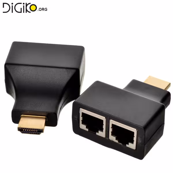 دستگاه افزایش طول کابل HDMI توسط دو کابل شبکه تا 30 متر