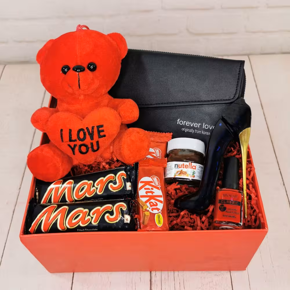 باکس هدیه ولنتاین زنانه کد V799