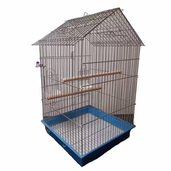 قفس پرنده با سقف شیروانی سایز بزرگ