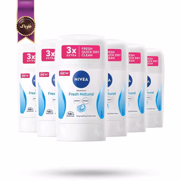 6 عدد مام استیک ضد تعریق زنانه نیوا Nivea مدل طبیعی و تازه Fresh Natural حجم 50 میلی‌ لیتر (اورجینال)