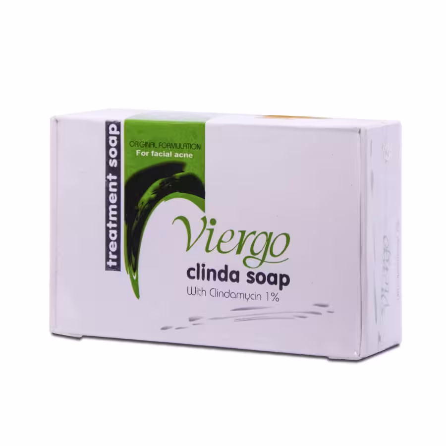 صابون کلیندا ویرگو حاوی ماده موثر کلیندامایسین 1%