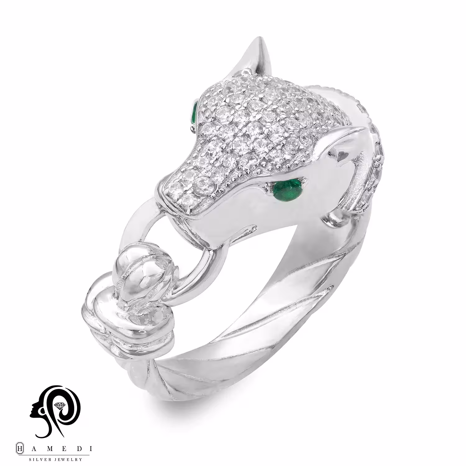 انگشتر نقره زنانه پنتر اسپرتی مدل RE B137