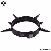 مدل حرفه ای دستبند اسپایکی مشکی دو سایز
