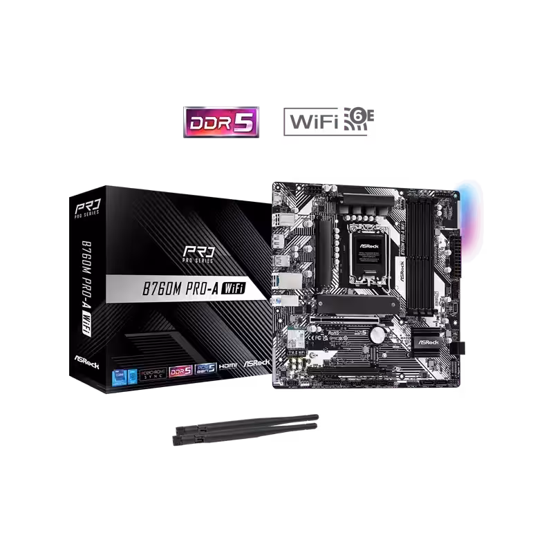مادربرد ازراک B760M Pro-A WiFi DDR5