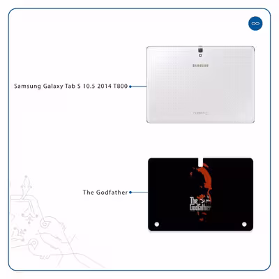 برچسب پوششی ماهوت مدل The Godfather مناسب برای تبلت سامسونگ Galaxy Tab S 10.5 2014 T800