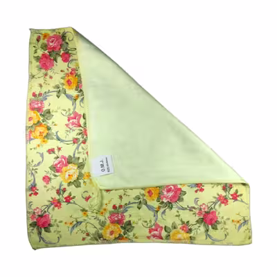 حوله دستی او.ام.جی مدل باغ گل سایز 40×40 سانتی متر بسته 2 عددی