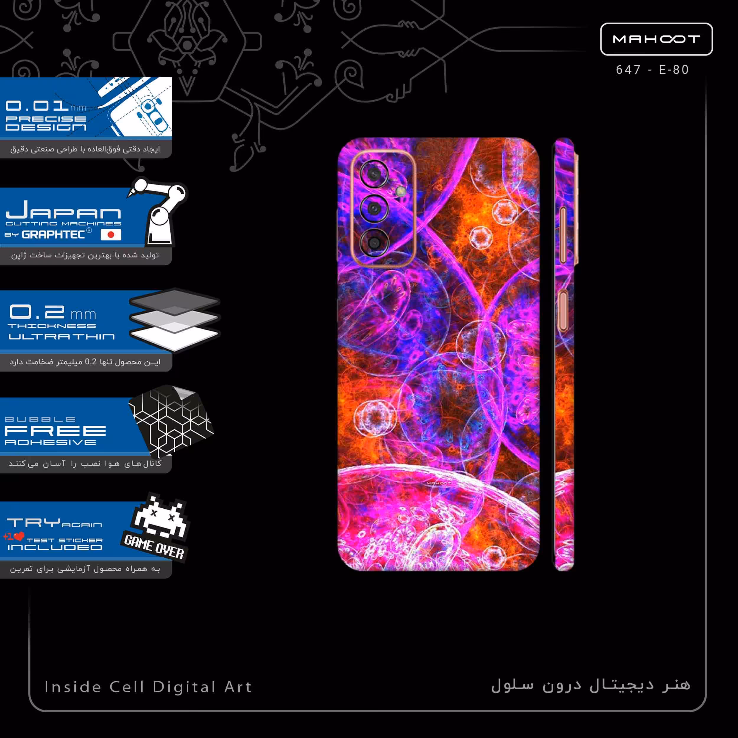 برچسب پوششی ماهوت مدل Inside Cell Digital Art-FullSkin مناسب برای گوشی موبایل سامسونگ Galaxy F13