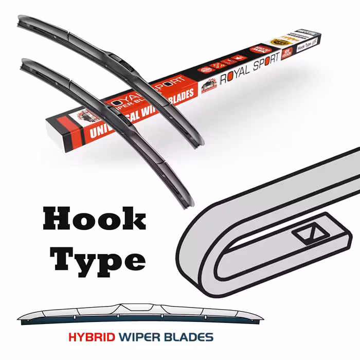 تیغه برف پاک‌کن رویال اسپرت مدل HYBRID PLUS مناسب برای پیکان بسته 2 عددی