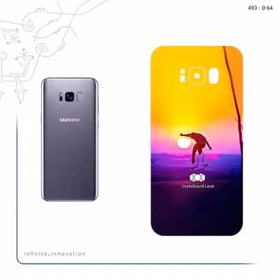 برچسب پوششی ماهوت مدل Skateboard مناسب برای گوشی موبایل سامسونگ Galaxy S8