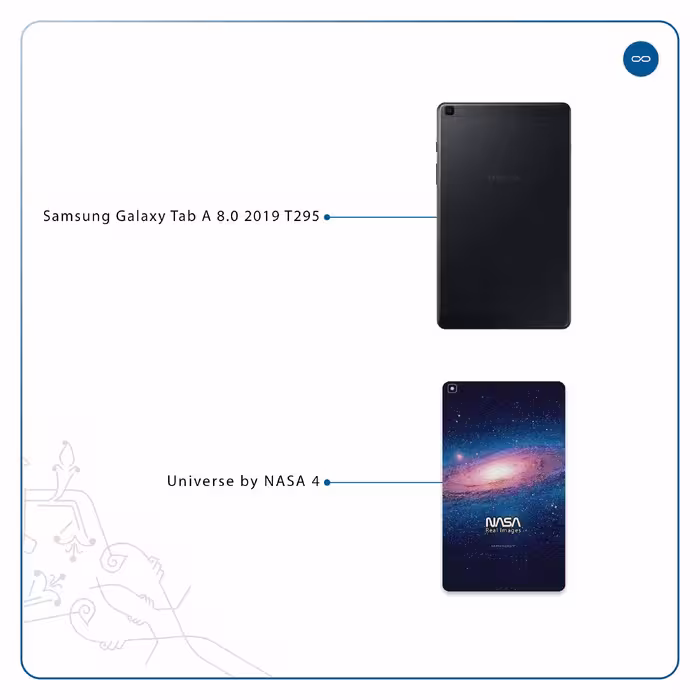 برچسب پوششی ماهوت مدل Universe-by-NASA-4 مناسب برای تبلت سامسونگ Galaxy Tab A 8.0 2019 T295