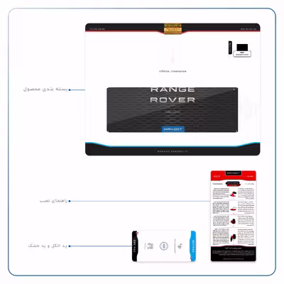 برچسب پوششی ماهوت مدل Range-Rover-Logo مناسب برای تبلت اپل iPad Air 2013 A1475