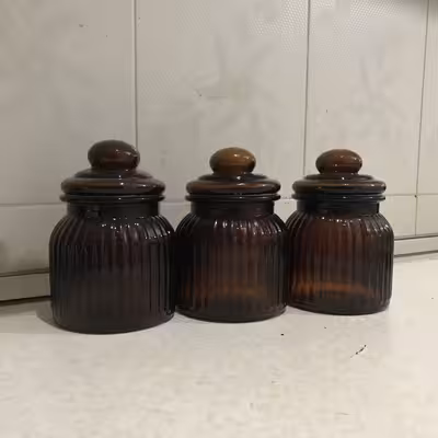 بانکه مدل صدف شیشه مجموعه 3 عددی