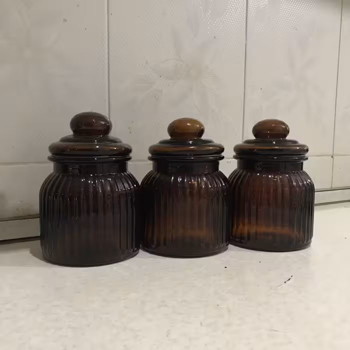 بانکه مدل صدف شیشه مجموعه 3 عددی