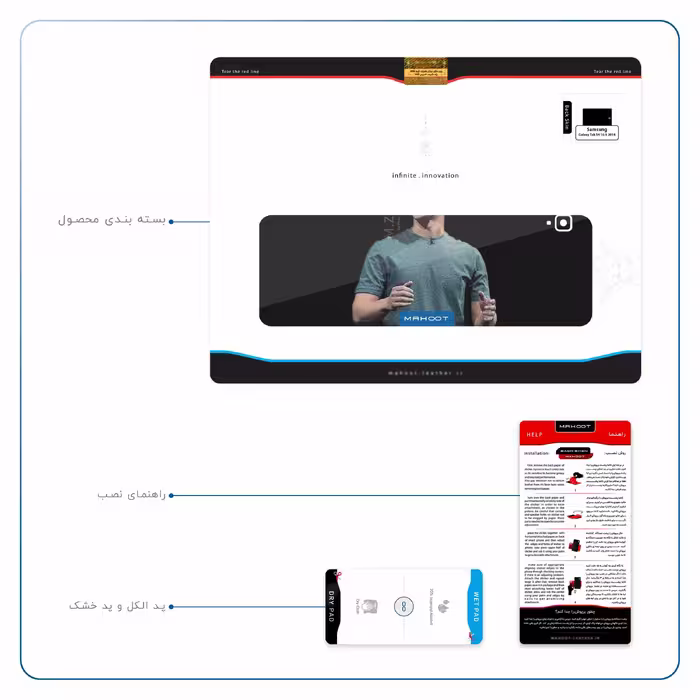 برچسب پوششی ماهوت مدل Mark Zuckerberg مناسب برای تبلت سامسونگ Galaxy Tab S4 10.5 2018 T830