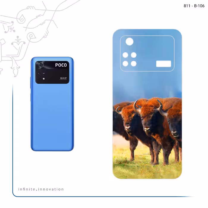 برچسب پوششی ماهوت مدل Buffalo مناسب برای گوشی موبایل شیائومی Poco M4 Pro 4G