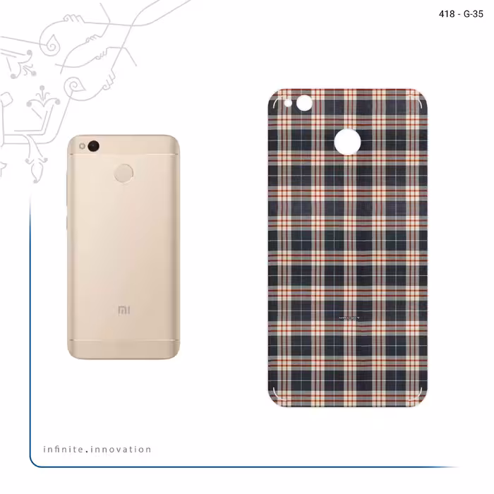 برچسب پوششی ماهوت مدل Fabric Texture 5 مناسب برای گوشی موبایل شیائومی Redmi 4X