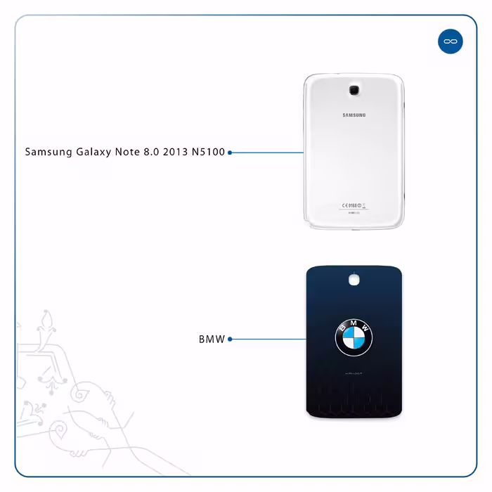 برچسب پوششی ماهوت مدل BMW مناسب برای تبلت سامسونگ Galaxy Note 8.0 2013 N5100