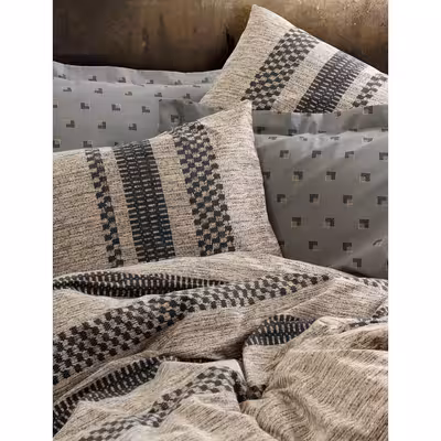 سرویس روتختی کاتن باکس مدل Toprak Arlo Kahve دو نفره 4 تکه