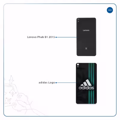 برچسب پوششی ماهوت مدل adidas-Logo مناسب برای تبلت لنوو Phab B1 2015