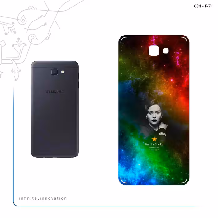 برچسب پوششی ماهوت مدل emilia clarke مناسب برای گوشی موبایل سامسونگ Galaxy J7 Prime