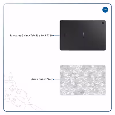برچسب پوششی ماهوت مدل Army-Winter-Pixel مناسب برای تبلت سامسونگ Galaxy Tab S5e 10.5 2019 T720