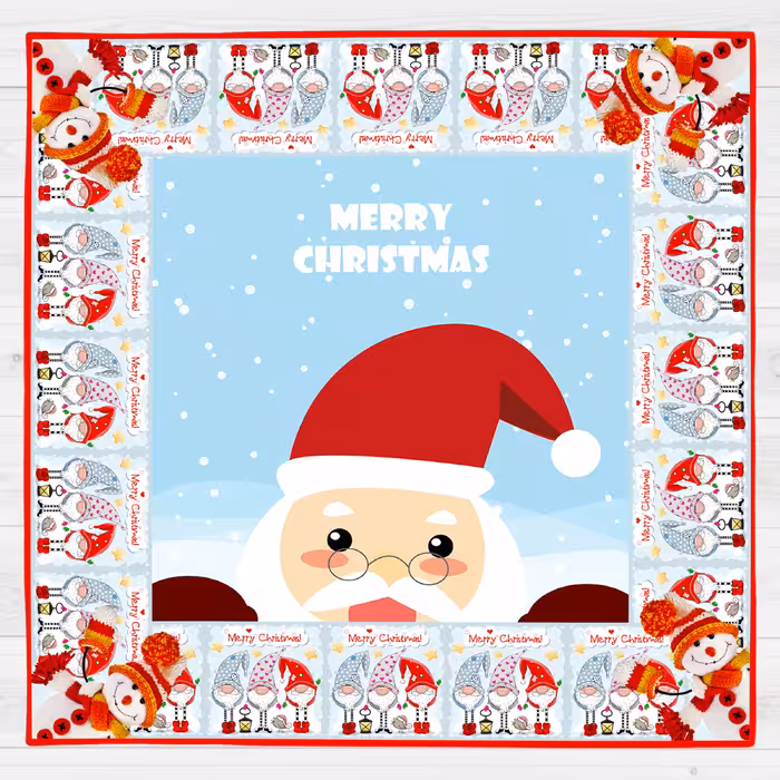 رومیزی بابانوئل کریسمس کد 9996