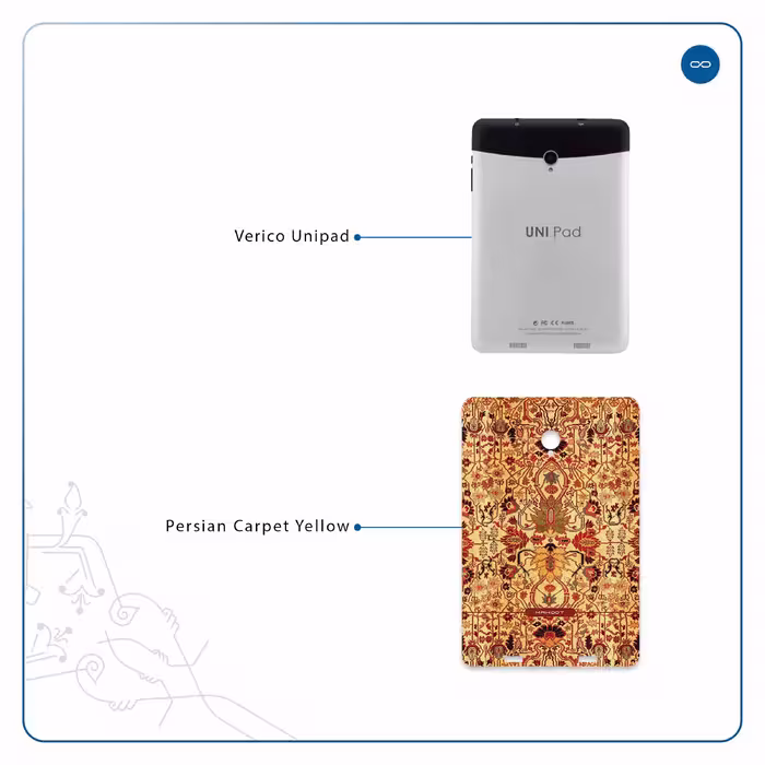 برچسب پوششی ماهوت مدل Iran-Carpet2 مناسب برای تبلت وریکو Unipad
