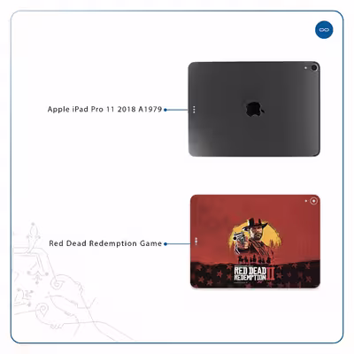 برچسب پوششی ماهوت مدل Red-Dead-Redemption-Game مناسب برای تبلت اپل iPad Pro 11 2018 A1979