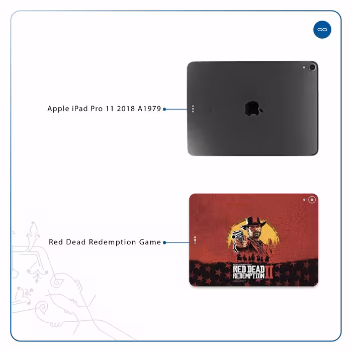 برچسب پوششی ماهوت مدل Red-Dead-Redemption-Game مناسب برای تبلت اپل iPad Pro 11 2018 A1979