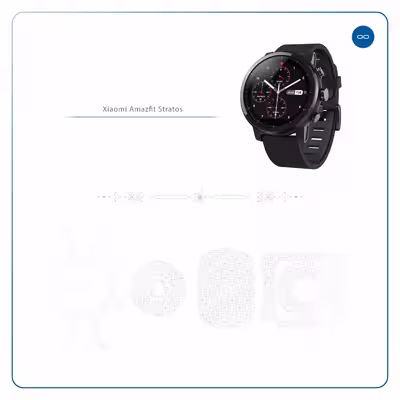 برچسب ماهوت طرح Gloss Transparent مناسب برای ساعت هوشمند شیایومی Amazfit Stratos