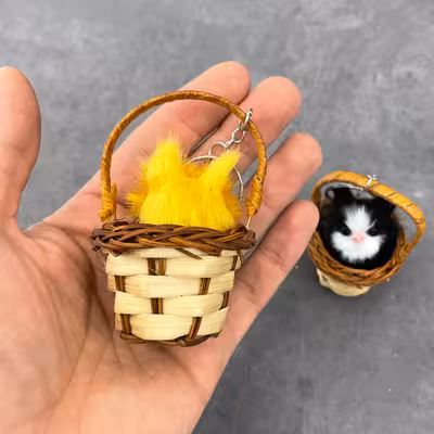 آویز عروسکی مدل حصیری