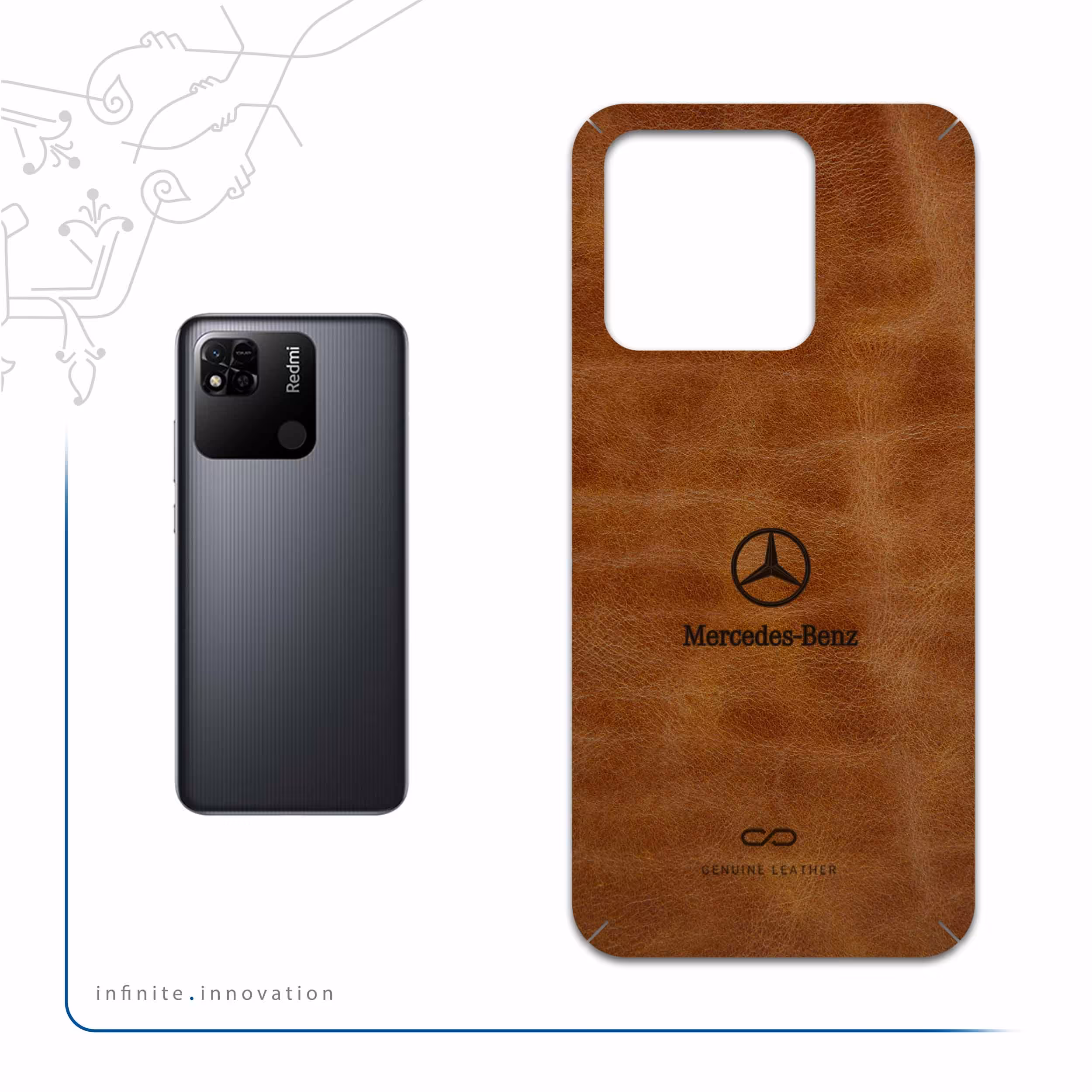 برچسب پوششی ماهوت مدل BFL-MBNZ مناسب برای گوشی موبایل شیائومی Redmi 10A