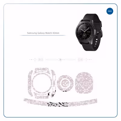 برچسب ماهوت طرح Nastaliq-2 مناسب برای ساعت هوشمند سامسونگ Galaxy Watch 42mm