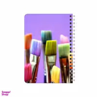 دفترچه یادداشت بامبیلیپ مدل چوبی طرح قلمو و نقاشی کد 1556256