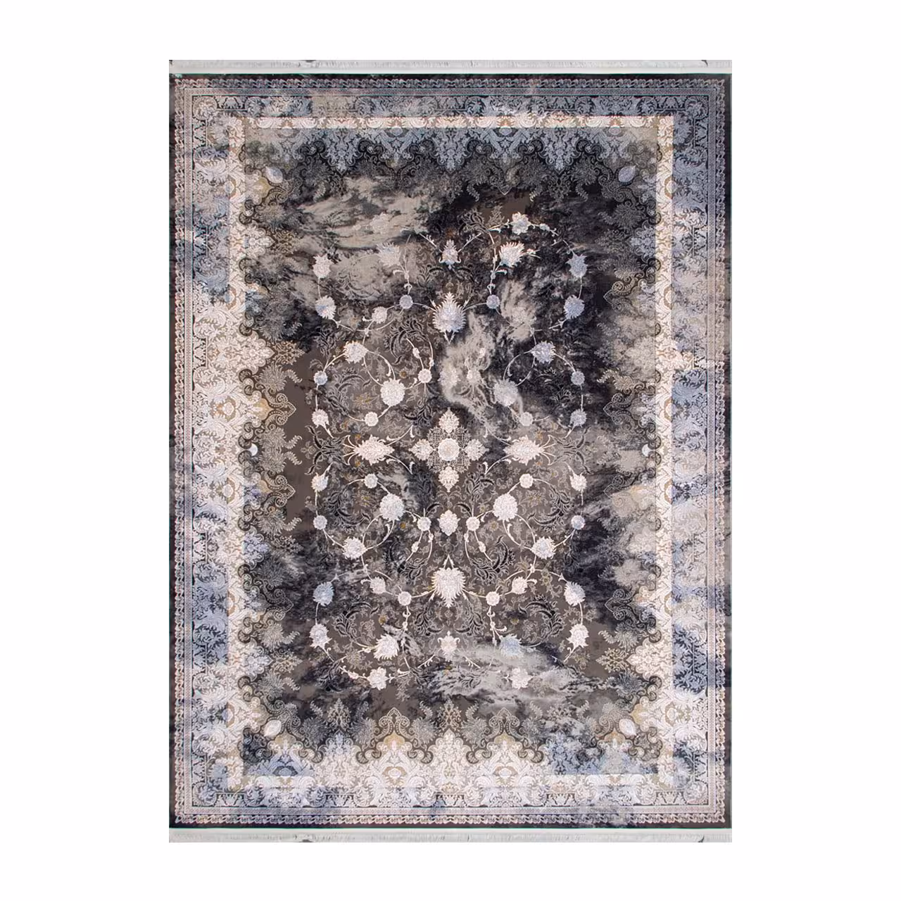 فرش ماشینی مدل رستا دودی