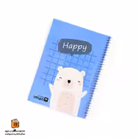 دفتر خط دار 80 برگ طرح خرس سفید ایمان (iman)