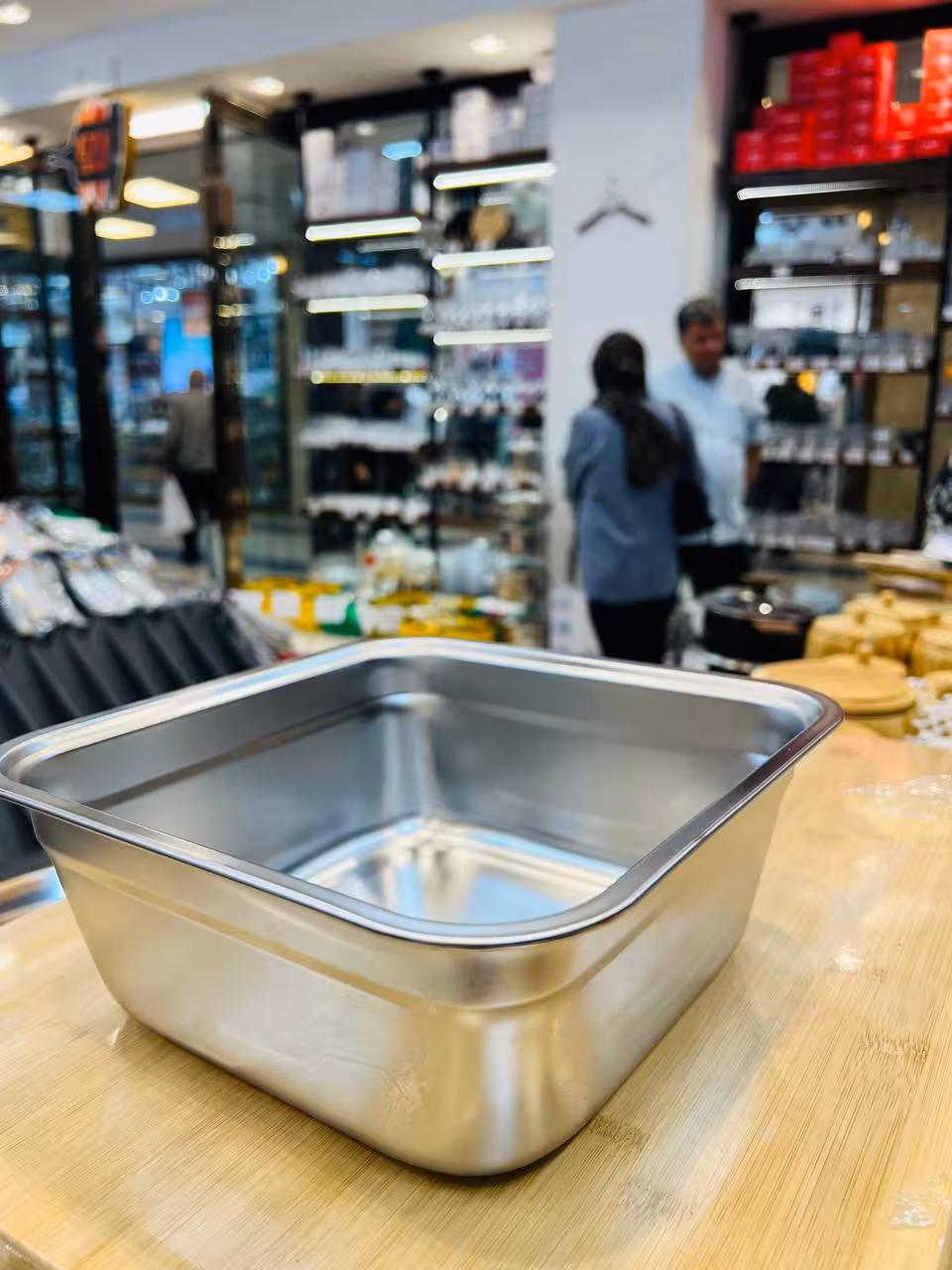 لگن مربع استیل نگیر وارداتی 5064-24