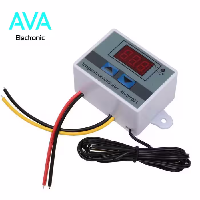 ماژول کنترل دما با خروجی رله XH-W3001 مدل 12 ولت