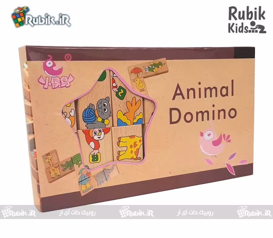 دومینو چوبی حیوانات
