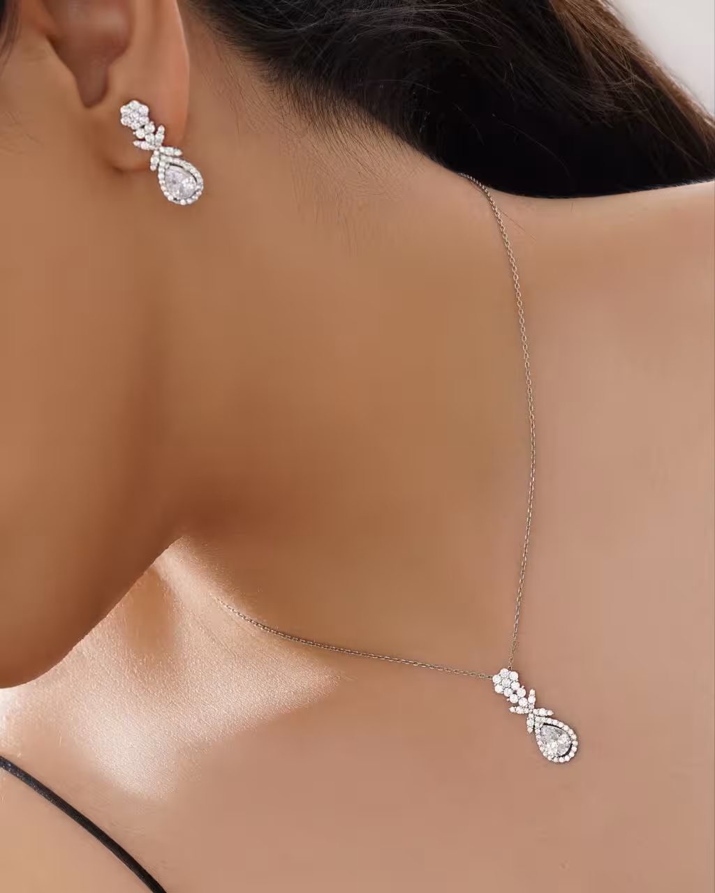 نیمست نقره جواهری کد 00052