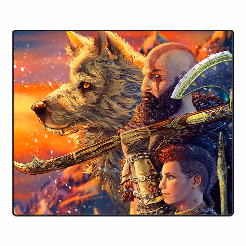 ماوس پد گیمینگ طرح GOD OF WAR