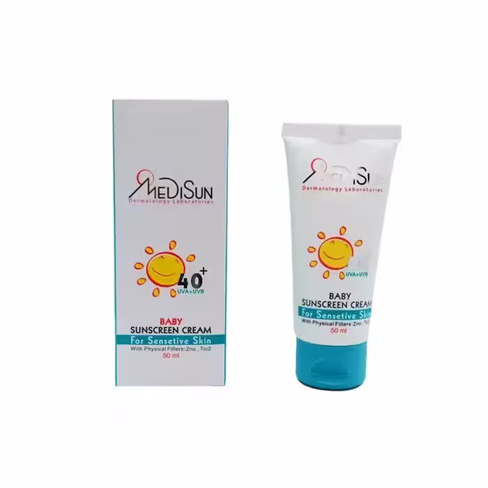 ضد آفتاب کودک  SPF40 مخصوص پوست حساس مدیسان 50 میلی‌لیتر Medisun