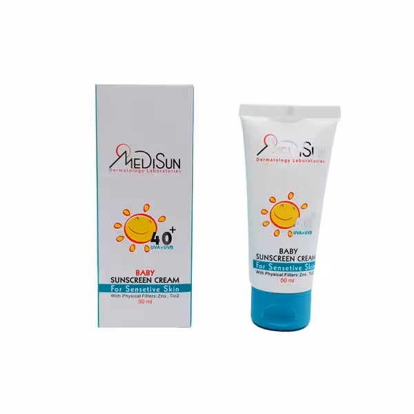 ضد آفتاب کودک  SPF40 مخصوص پوست حساس مدیسان 50 میلی‌لیتر Medisun