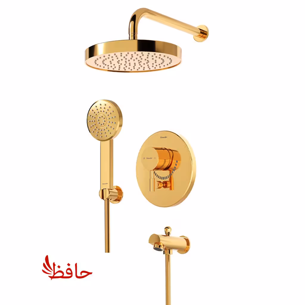 شیر حمام توکار شودر مدل مارینو طلایی تیپ 4