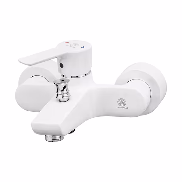 شیر حمام (دوش) یاقوت سفید کروم قهرمان