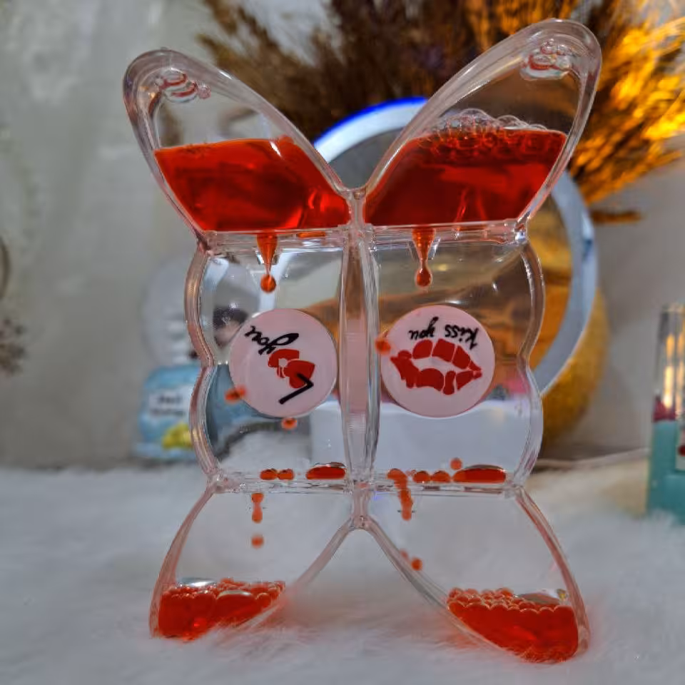 ساعت شنی (روغنی)  طرح پروانه کد T 22