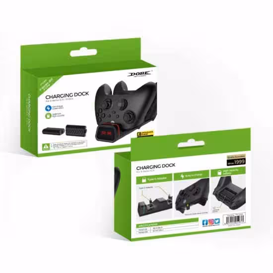 پایه شارژر چراغ دار دسته ایکس باکس Dobe Charging Dock Xbox Series XS
